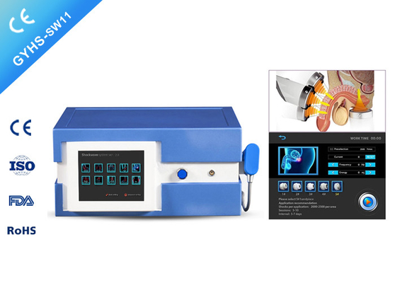 ED Treatment Pain Reduction Extracorporeal Shockwave Therapy Machine With 5 Probes