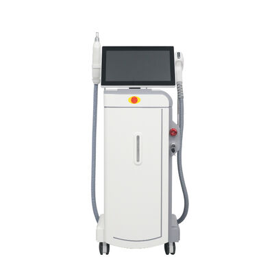 Veilige pijnloze Diode Laser ontharing 808nm Dual handgrepen Picosecond Laser Portable 3 Waves Three Wavelength Diode Laser machine