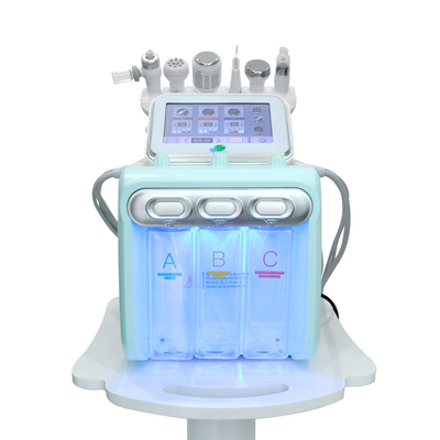 7 in 1 Multi Functionele huidverzorging Hydra blackhead extractie Hydro aqua gezichtsverzorgingsapparaat met led masker