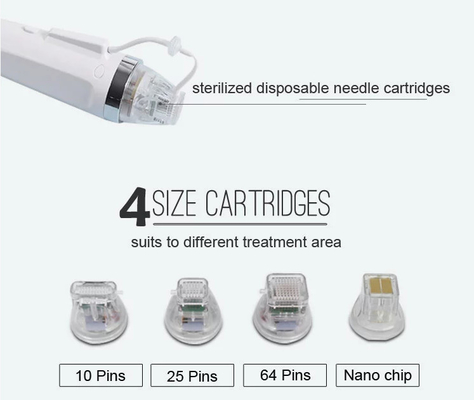 Draagbare Vacuum Huid Strenger Microneedle Beauty Skin Care Machine Goud Radiofrequentie Rf Microneedling