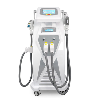 Dual Screen 3 In 1 Multifunctionele IPL RF Nd Yag Laser voor huidverjonging Haarverwijdering Schoonheidsmachine