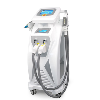 Dubbele schermen 3 in 1 Multifunctionele RF Face Lifting Nd Yag Laser Tattoo Removal OPT IPL Haarverwijder