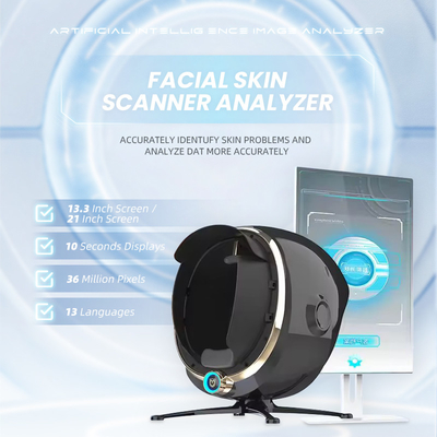 Draagbare 3D-huid-analysator Gezichtsscanner Nieuwe AI-technologie voor haar-lichaam analyse Verbeterde salon huidonderzoeksdiagnostische machine
