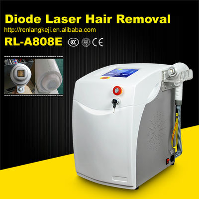 RL-808B Model 808nm Diode Laser Hair Removal Machine met een levensduur van 8 jaar en een energiedichtheid van > 115 j/Cm2