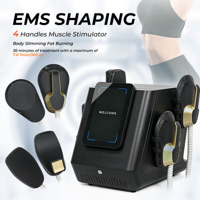 EMSlim Neo RF-machine met 3000 W uitgangsvermogen 4 handstukken voor spiersculpting en lichaamsafslanking met behulp van Emsculpting-technologie