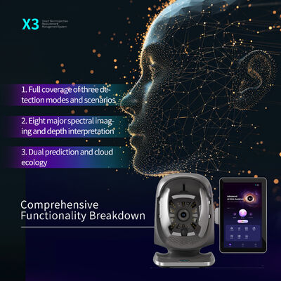 X3 Huidanalysator AI Camera Salon Gezichtsdiagnostische schoonheidsdetector HD Scanner Machine-uitrusting