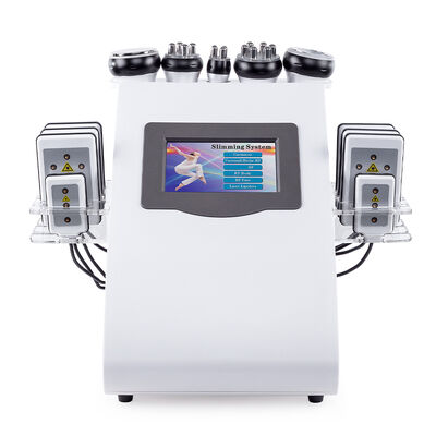 6-in-1 vacuüm cavitatie verslanking machine met RF & EMS voor lichaamscontouren, vetvermindering en huid strenger