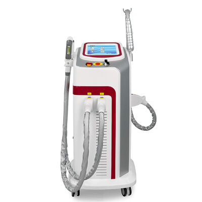 Picosecond Laser Tattoo Removal Machine 3 in 1 Verticale schoonheidsmachine met drie handvaten laser moedervlek verwijdering machine