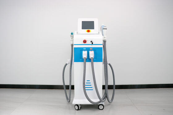 4-in-1 Multifunctionele Laser Beauty Machine Magneto-optische Licht Verticale Vier Handvatten Ontharing Laser Pijnloze Veilige Ontharing Laser Tatoeage Verwijdering RF Machine