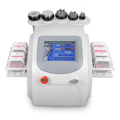 Multifunktioneel 6 in 1 Ultrasone Cavitatie RF Vacuum Laser Doel Lichaamsslanking Huid Strenger Machine Voor schoonheidssalon