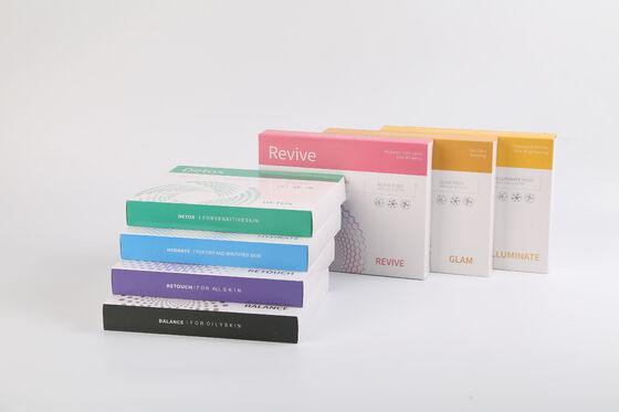 Meerkleurige gezichtsbehandelingsset Illuminate Revive Balance Retouch Detox Hydrate Huidverzorging Serum Pod Kit voor spa