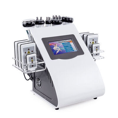 6-in-1 vacuüm cavitatie verslanking machine met RF & EMS voor lichaamscontouren, vetvermindering en huid strenger