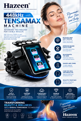 Hazeen 448kHz Nieuw Beauty Lifting Apparaat met een diepe opwarming, 3 Asas en 8 Cabezales De Masaje.